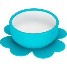 Тарелка детская Baboo с основой-присоской, бирюза, 6+ мес (9-022)