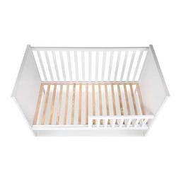 Ліжечко Klups Iwo з перегородкою 140 х 70 см Біле (IWO4)