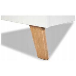 Ліжечко Klups Noah з перегородкою 120 х 60 см Біле (NOAH1)