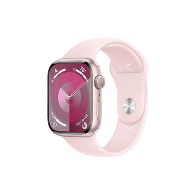 Смарт-годинник Apple Watch Series 9 GPS 45mm Pink Aluminium Case with Light Pink Sport Band - M/L (MR9H3QP/A)