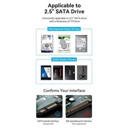 Карман внешний Vention 2.5" HDD/SSD USB 3.0 Micro-B Black (KPAB0)