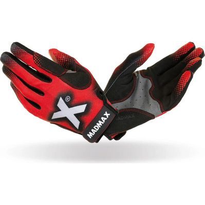 Рукавички для фітнесу MadMax MXG-101 X Gloves Black/Grey/Red M (MXG-101-RED_M)