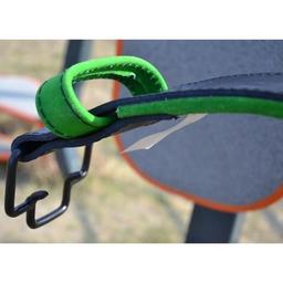 Атлетичний пояс MadMax MFB-302 Quick Release Belt шкіряний Black/Green L (MFB-302_L)