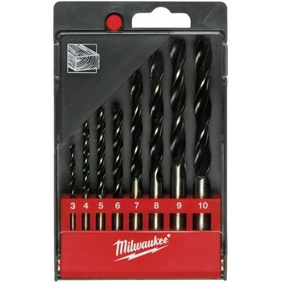 Набір свердл Milwaukee по дереву DIN 7487, 8 шт. (4932352466)