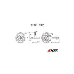 Двигатель для дрона Emax ECO II 2807 1500KV (0101096023)