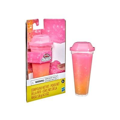 Набір для творчості Hasbro Play-Doh 1 Баночка слайма CRYSTAL CRUNCH HOT PINK ORANGE (F5162)