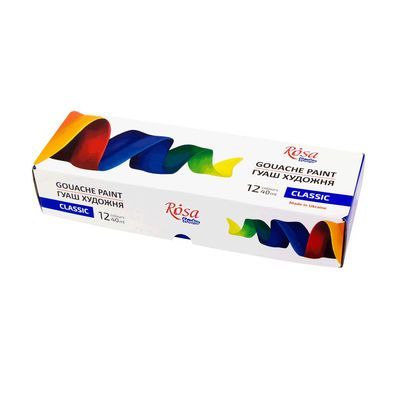 Гуашеві фарби Rosa Studio Classic 12 кольорів 40 мл special box (4823098531616)