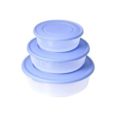 Харчовий контейнер Stenson Набір "3в1" круглі Бузок (167030 бузк.)