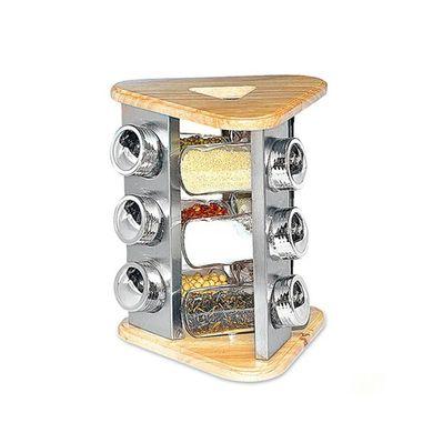 Набор для специй Stenson трикутна на підставці 9 шт (MS-3504)