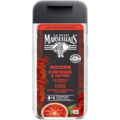 Гель для душу Le Petit Marseillais 3 в 1 Шафран та червоний апельсин 400 мл (3574661715926)
