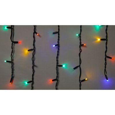 Гирлянда Delux ICICLE flash 75LED 2 х 0.7 м мульти/черный IP44 EN (90012955)