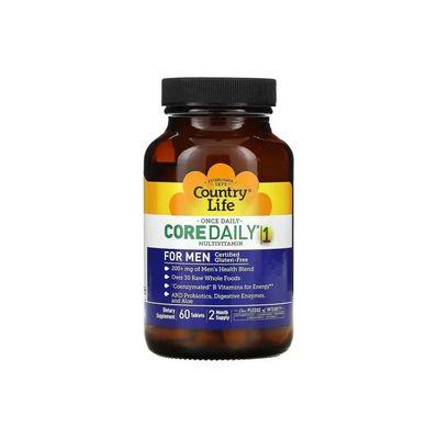 Мультивитамин Country Life Мультивитамины для Мужчин, Core Daily-1 for Men, 60 таблеток (CLF-08190)