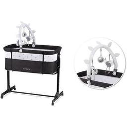 Ліжечко MoMi Приставне ліжечко MoMi REVO (колір - dark grey) (LOZE00021)