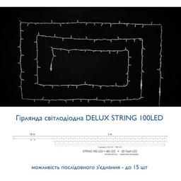Гірлянда Delux STRING flash 100LED 10 м зелений/білий IP44 EN (90012969)