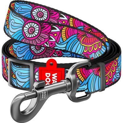 Повідок для собак WAUDOG Nylon регульований "Літо" M Ш 20 мм (5326)