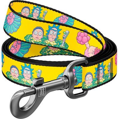 Повідок для собак WAUDOG Nylon "Рік та Морті 1" L-XXL Ш 25 мм (4925-0280)