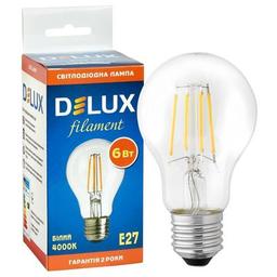 Лампочка Delux BL60 6Вт 4000K 220В E27 filament (90016730)