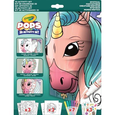 Набір для творчості Crayola POPS 3D "Містичні створіння" з 7 фломастерами (04-2803)