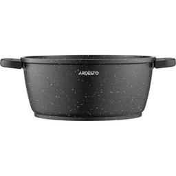 Кастрюля Ardesto Gemini Anzio скляна кришка 24 см 4,4 л чорна (AR2424GE)