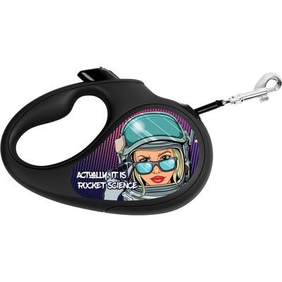 Повідок для собак WAUDOG R-leash "Ракетобудування" XS до 12 кг 3 м чорний (8123-0124-01)