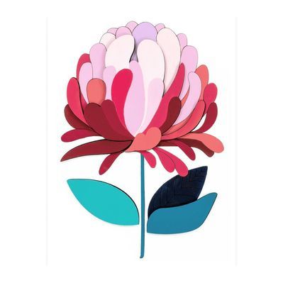 Набір для творчості Rosa Talent Картина 3D Чарівна квітка МДФ, 24,5 х 18,5 см (4823098540069)