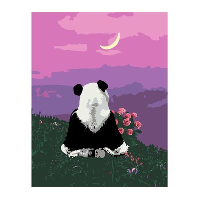 Картина по номерам Rosa Star Cute Panda 35 х 45 см (4823098525127)