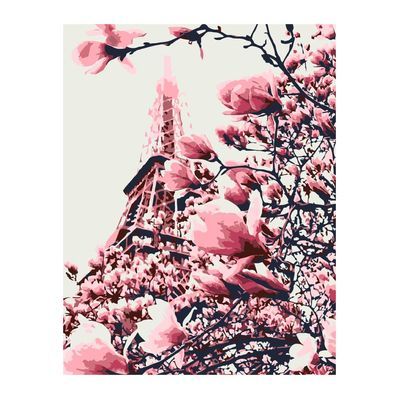 Картина по номерам Rosa Star Магнолії в Парижі 35 х 45 см (4823098529705)