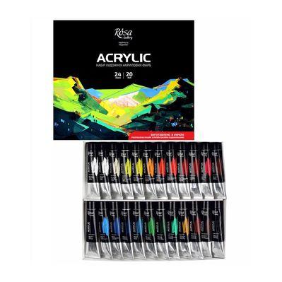 Акриловые краски Rosa Gallery 24 цвета 20 мл (4823098505495)