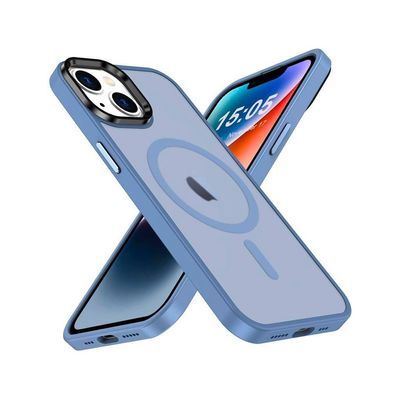 Чохол до мобільного телефона 2E Basic Apple iPhone 15 Soft Touch MagSafe Cover Light Blue (2E-IPH-15-OCLS-LB)