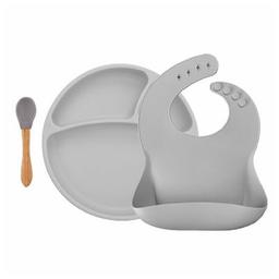 Набор детской посуды MinikOiOi BLW SetII-Powder Grey (101070017)
