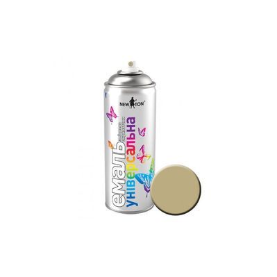 Аерозольна фарба для автомобіля New Ton універсальна 1040 сіро-бежев мат, 400мл (23348)