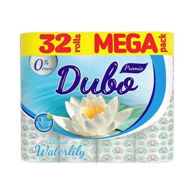Туалетний папір Диво Premio Waterlily 3 шари 32 рулони (4820003837757)