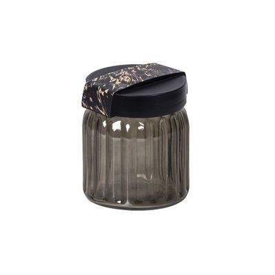 Банка Herevin Embossed Black Marble 1 л (190080-002)