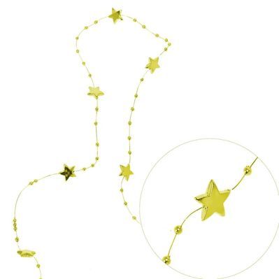 Намисто на ялинку Jumi Зірки 5 м, пластик, золотий (5900410988385)