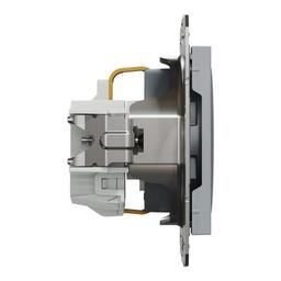 Розетка Schneider Electric ASFORA со штор. сталь (EPH2900262)