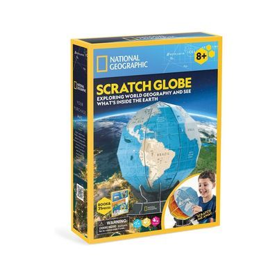 Пазл Cubic Fun Тривимірна головоломка-конструктор Stem Скретч глобус (DS1082h)