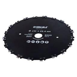 Нож для триммера Sigma 230x25.4мм 20Т цепной (5624651)