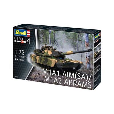 Збірна модель Revell Танк Абрамс M1A1 AIM(SA)/ M1A2 рівень 4 масштаб 1:72 (RVL-03346)
