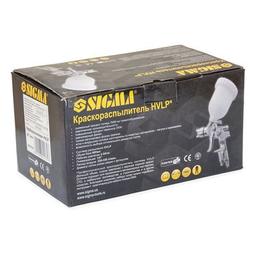 Краскопульт Sigma HVLP 1.3мм (хром) верхний бак, (пласт) (6812131)