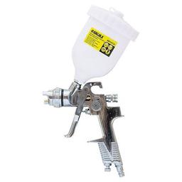 Краскопульт Sigma HVLP 1.3мм (хром) верхний бак, (пласт) (6812131)