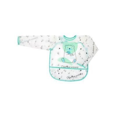 Нагрудничек Akuku с рукавами, Тедди (A0518)