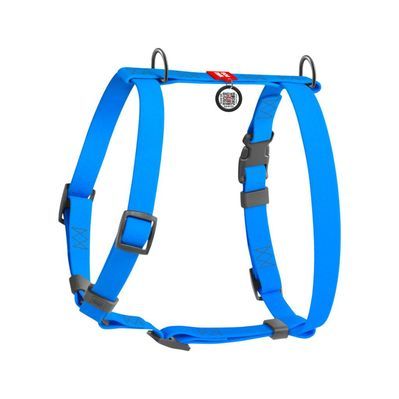 Шлея для собак WAUDOG Waterproof анатомічна Н-подібна S блакитна (32942)