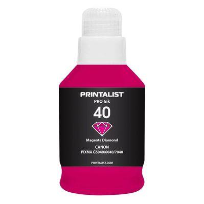 Чернила Printalist Canon GI-40 для G5040/G6040 190г Magenta (PL40M)