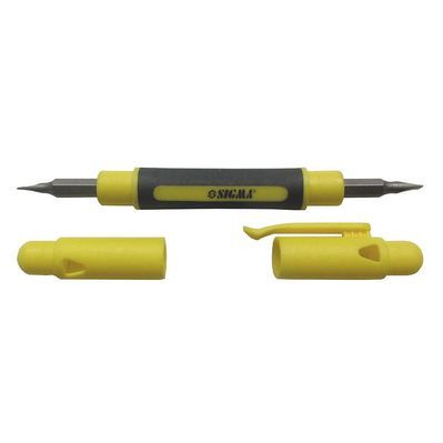 Викрутка Sigma кишенькова з двосторонніми бітами 4в1 CrV (4002181)