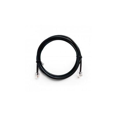 Патч-корд телефонный 2м RJ11 (6P4C) black Cablexpert (TC6P4CR-2M)