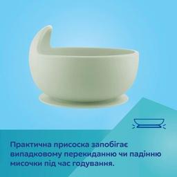 Тарелка детская Canpol babies силиконовая на присоске – зеленая (51/400_gre)