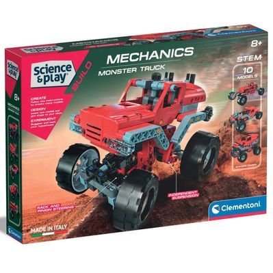 Конструктор Clementoni 10 в 1 Monster Truck, серія Science & Play, 200 деталей (75038)