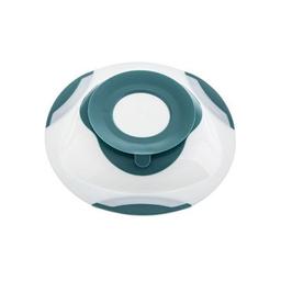 Тарелка детская Akuku на присоске, белый-бирюзовый (A0524)