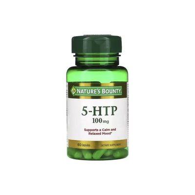 Амінокислота Nature's Bounty 5-HTP (Гідрокситриптофан), 100мг, 60 капсул (NRT-05315)