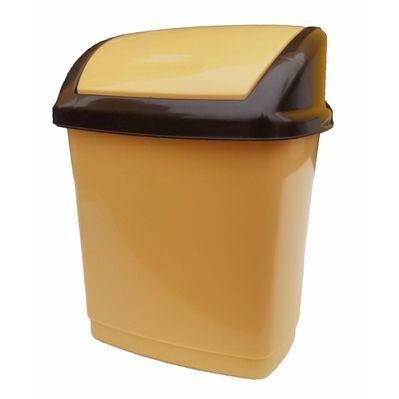 Контейнер для мусора Горизонт Домик Бежевый 9 л (гор-02036/беж)